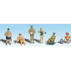 Woodland Scenics A1853 HO Scenic Accents Sun Bather Figures (Set of 6) - Model Train Junction: Quality Parts and Art Supplies Discount