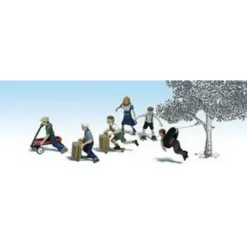 Woodland Scenics A1921 HO Scenic Accents Playtime Figures (Set of 7) - Model Train Junction: Quality Parts and Art Supplies Outlet