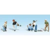Woodland Scenics A1869 HO Scenic Accents Baseball Players I Figures (Set of 6) - Model Train Junction: Quality Parts and Art Supplies Online