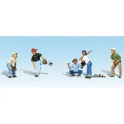 Woodland Scenics A1869 HO Scenic Accents Baseball Players I Figures (Set of 6) - Model Train Junction: Quality Parts and Art Supplies Online