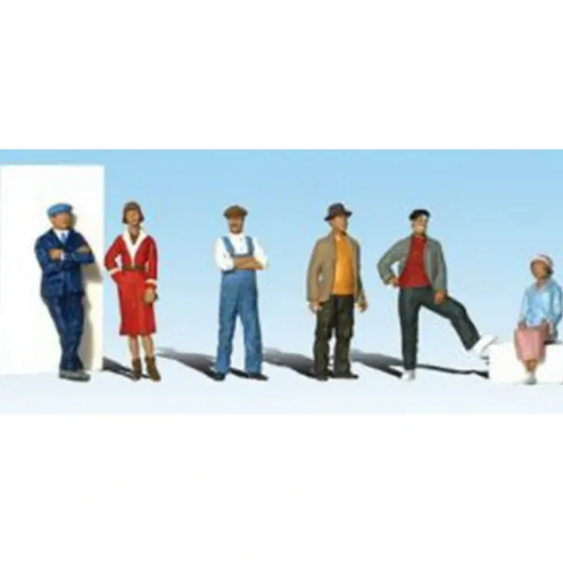 Woodland Scenics A1874 HO Townspeople Figures (Set of 6) - Model Train Junction: Quality Parts and Art Supplies New