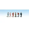 Trains*Woodland Scenics A1913 HO Walking People Scenic Accents Figures (Set of 6) - Model Train Junction: Quality Parts and Art Supplies
