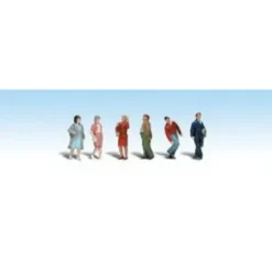 Trains*Woodland Scenics A1913 HO Walking People Scenic Accents Figures (Set of 6) - Model Train Junction: Quality Parts and Art Supplies