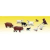 Woodland Scenics A2202 N Barnyard Animal Figures Scenic Accents (Set of 10) - Model Train Junction: Quality Parts and Art Supplies Sale