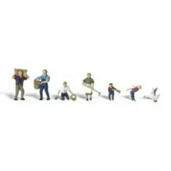Trains*Woodland Scenics A2152 N Farm People Figures (Set of 6) - Model Train Junction: Quality Parts and Art Supplies