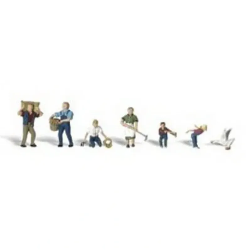 Trains*Woodland Scenics A2152 N Farm People Figures (Set of 6) - Model Train Junction: Quality Parts and Art Supplies