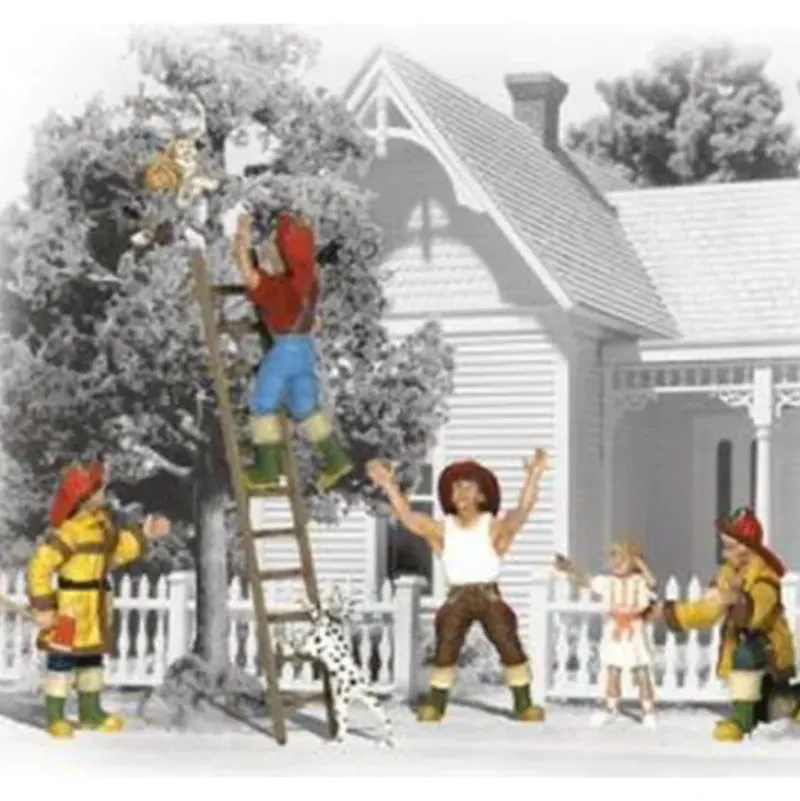 Woodland Scenics A2151 N Firemen to the Rescue Figures (Set of 8) - Model Train Junction: Quality Parts and Art Supplies Hot
