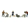 Woodland Scenics A2158 N People and Pesky Raccoons Figures (Set of 6) - Model Train Junction: Quality Parts and Art Supplies Outlet