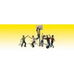 Woodland Scenics A2207 N S Shootin' Hoops Basketball Figures (Set of 7) - Model Train Junction: Quality Parts and Art Supplies Best