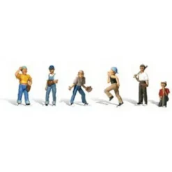 Woodland Scenics A2146 N Scale Baseball Players Figures #2 (Set of 6) - Model Train Junction: Quality Parts and Art Supplies Online