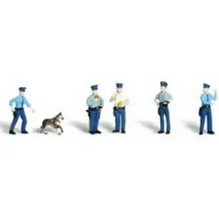 Woodland Scenics A2122 N Scenic Accents Policemen Figures (Set of 6) - Model Train Junction: Quality Parts and Art Supplies Hot