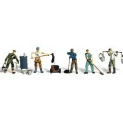 Woodland Scenics A2128 N Scenic Accents Roofer Figures (Set of 8) - Model Train Junction: Quality Parts and Art Supplies Hot