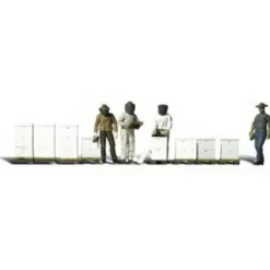Woodland Scenics A2178 N Scenic Accents Beekeeper Figures & Hives - Model Train Junction: Quality Parts and Art Supplies Hot