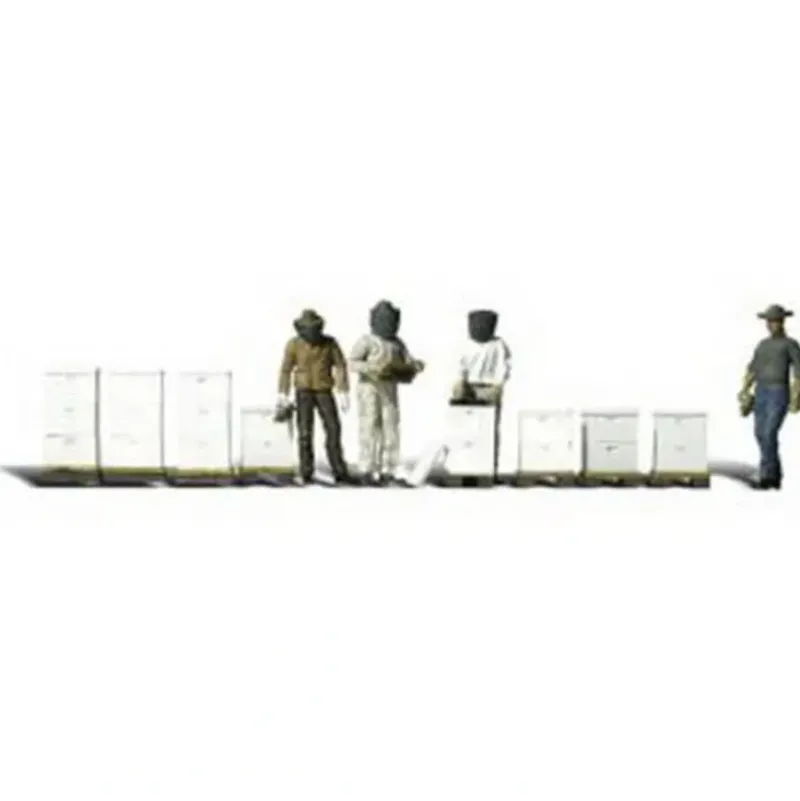 Woodland Scenics A2178 N Scenic Accents Beekeeper Figures & Hives - Model Train Junction: Quality Parts and Art Supplies Hot