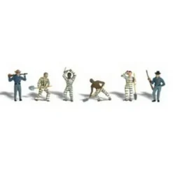 Woodland Scenics A2167 N Scenic Accents Chain Gang Figures (Set of 6) - Model Train Junction: Quality Parts and Art Supplies New