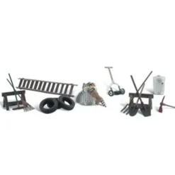 Woodland Scenics A2212 N Scenic Accents Garage Treasures (Set of 13) - Model Train Junction: Quality Parts and Art Supplies Discount