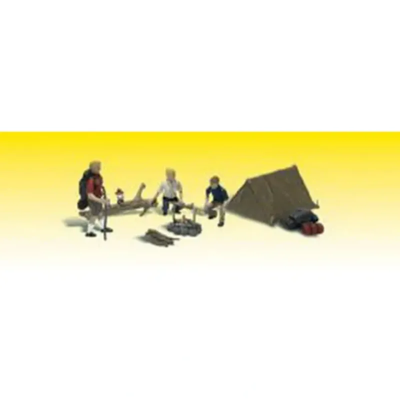Woodland Scenics A2199 N Scenic Accents Camper Figures (Set of 8) - Model Train Junction: Quality Parts and Art Supplies Discount