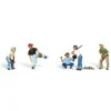 Woodland Scenics A2145 N Scenic Accents Baseball Player I Figures (Set of 6) - Model Train Junction: Quality Parts and Art Supplies Discount