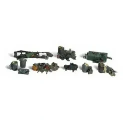 Woodland Scenics A2163 N Scenic Accents Assorted Junk (Set of 11) - Model Train Junction: Quality Parts and Art Supplies Online