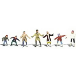 Woodland Scenics A2184 N Scenic Accents Ice Skater Figures (Set of 7) - Model Train Junction: Quality Parts and Art Supplies Discount