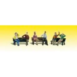 Woodland Scenics A2206 N Seated People On Benches Figures (Set of 6) - Model Train Junction: Quality Parts and Art Supplies Online