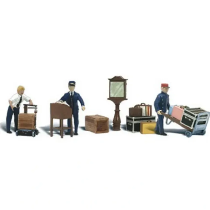 Woodland Scenics A2757 O Scenic Accents Depot Workers & Accessories (Set of 12) - Model Train Junction: Quality Parts and Art Supplies Sale