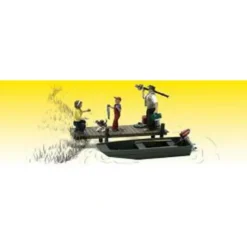 Woodland Scenics A2756 O Scenic Accents Family Fishing Figures (Set of 5) - Model Train Junction: Quality Parts and Art Supplies New