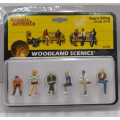 Woodland Scenics A2759 O Seated People Figures (Set of 6) - Model Train Junction: Quality Parts and Art Supplies Clearance