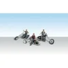 Woodland Scenics AS5554 HO AutoScenes Bad Boy Bikers (Pack of 3) - Model Train Junction: Quality Parts and Art Supplies Clearance