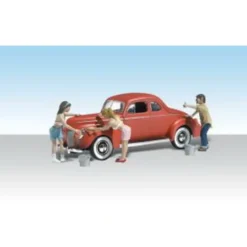 Woodland Scenics AS5533 HO AutoScenes Suds & Shine - Model Train Junction: Quality Parts and Art Supplies Best
