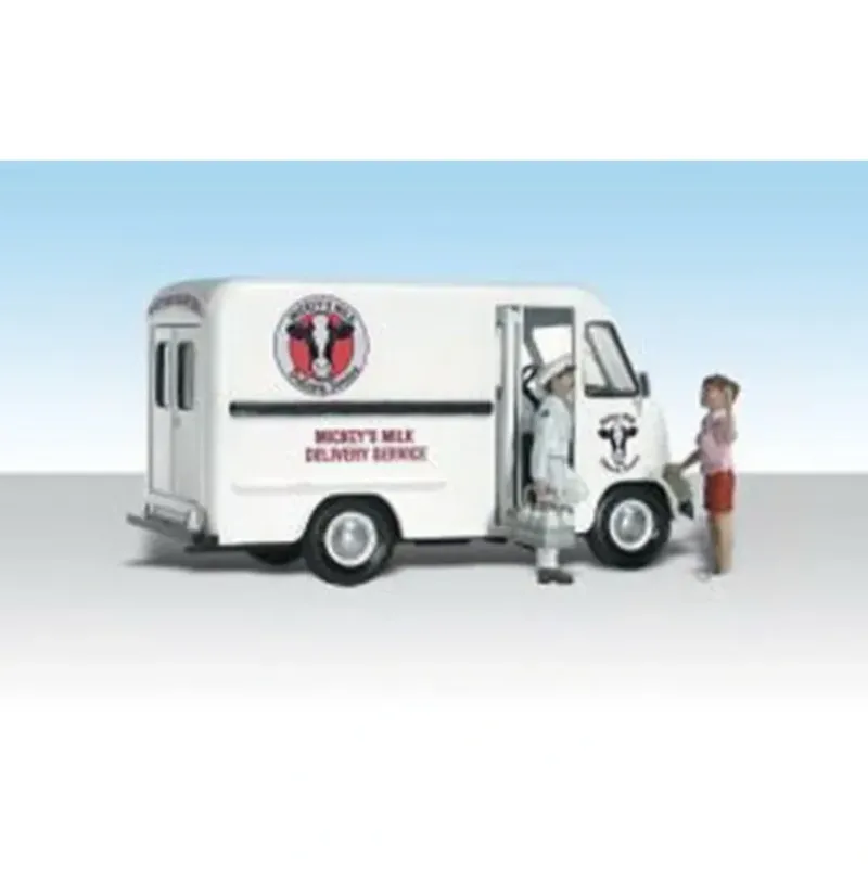 Woodland Scenics AS5329 N AutoScenes Mickey''s Milk Delivery (Pack of 3) - Model Train Junction: Quality Parts and Art Supplies Outlet