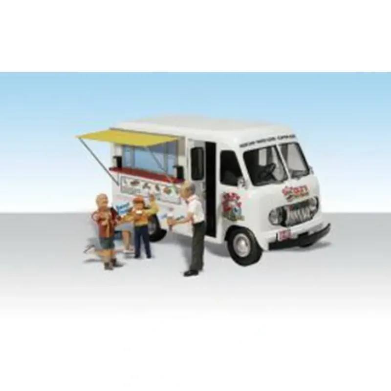 Woodland Scenics AS5338 N AutoScenes Ike''s Ice Cream Truck (Pack of 4) - Model Train Junction: Quality Parts and Art Supplies Clearance