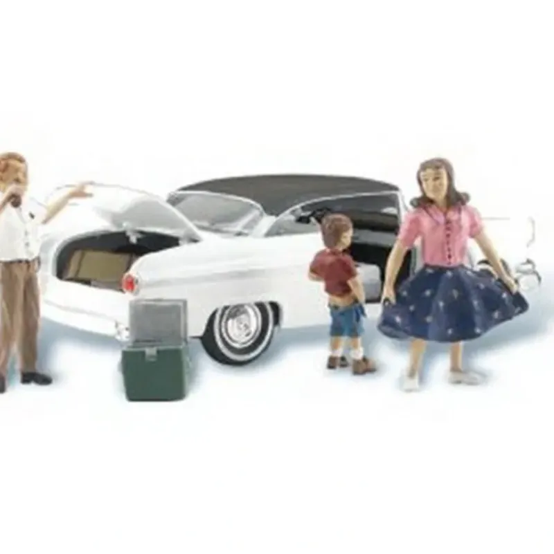 Woodland Scenics AS5342 N AutoScenes Pit Stop (Pack of 5) - Model Train Junction: Quality Parts and Art Supplies Clearance