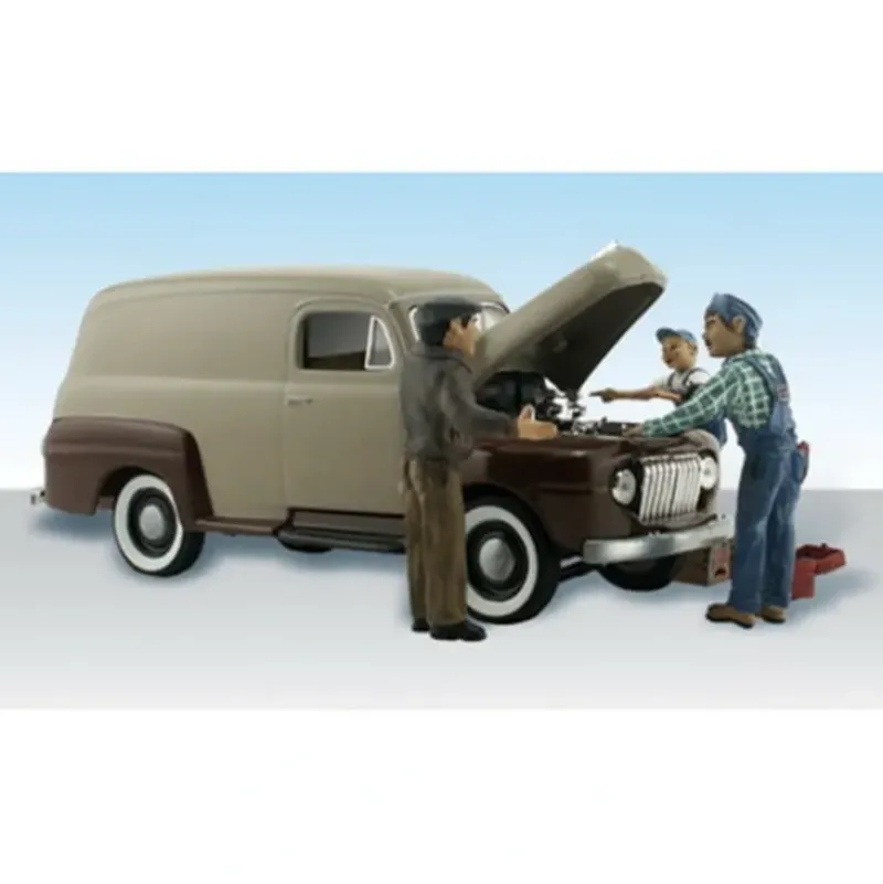 Woodland Scenics AS5340 N AutoScenes Carburetor Chaos (Pack of 6) - Model Train Junction: Quality Parts and Art Supplies Outlet