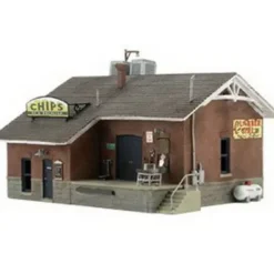 Woodland Scenics BR5028 HO Built-&-Ready Chip's Ice House Building - Model Train Junction: Quality Parts and Art Supplies Hot