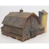Woodland Scenics BR5038 HO Built-&-Ready Old Weathered Barn Building W/LED - Model Train Junction: Quality Parts and Art Supplies Best