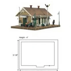 Woodland Scenics BR5023 HO Built-&-Ready Dansbury Depot Building - Model Train Junction: Quality Parts and Art Supplies Online