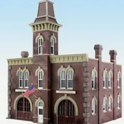 Woodland Scenics BR5034 HO Built-&-Ready Firehouse Building - Model Train Junction: Quality Parts and Art Supplies Discount