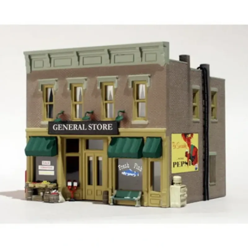 Woodland Scenics BR4925 N Built-&-Ready Lubener's General Store Building - Model Train Junction: Quality Parts and Art Supplies Discount