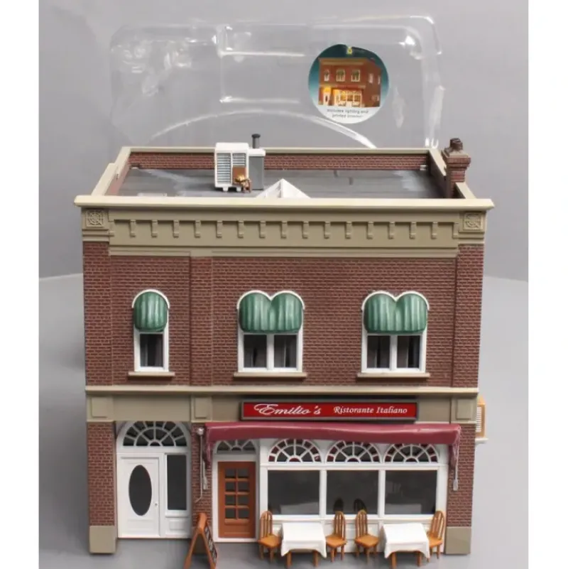 Woodland Scenics BR5855 O Built-&-Ready Emilio's Italian Restaurant Building LN/Box - Model Train Junction: Quality Parts and Art Supplies New