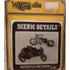 Woodland Scenics D-228 HO Scenic Details Motorcycles and Sidecar Kit - Model Train Junction: Quality Parts and Art Supplies New
