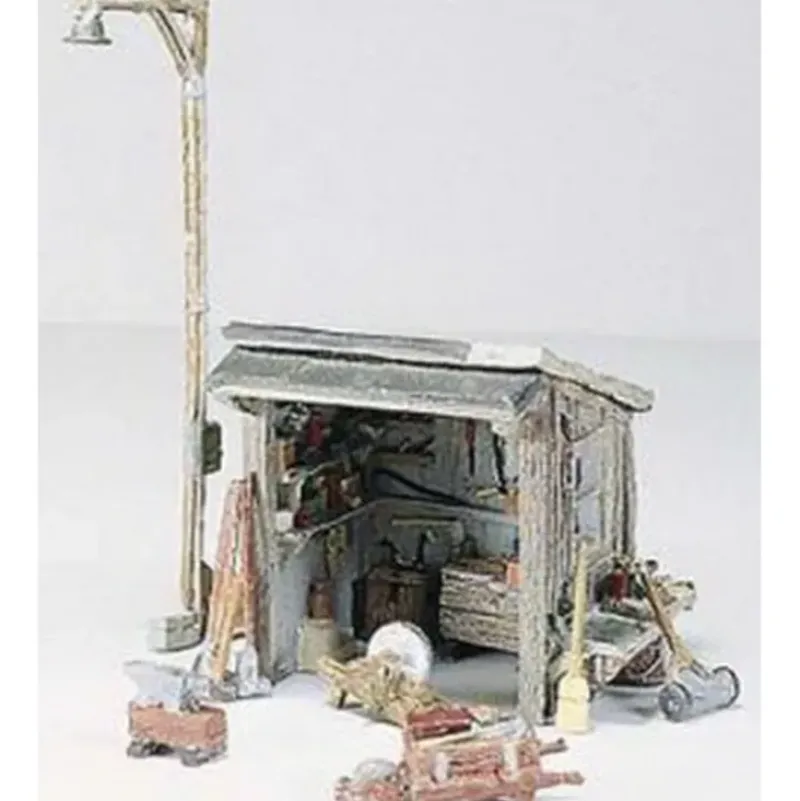 Woodland Scenics D216 HO Scenic Details Tool Shed Kit - Model Train Junction: Quality Parts and Art Supplies Outlet