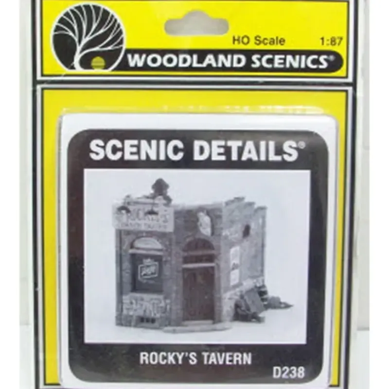 Woodland Scenics D238 HO Scenic Details Rocky's Tavern Building Kit - Model Train Junction: Quality Parts and Art Supplies New