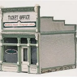 Woodland Scenics D222 HO Scenic Details Ticket Office Building Kit - Model Train Junction: Quality Parts and Art Supplies Hot