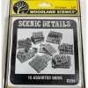 Woodland Scenics D204 HO Scenic Details Assorted Skids (Pack of 15) - Model Train Junction: Quality Parts and Art Supplies Sale