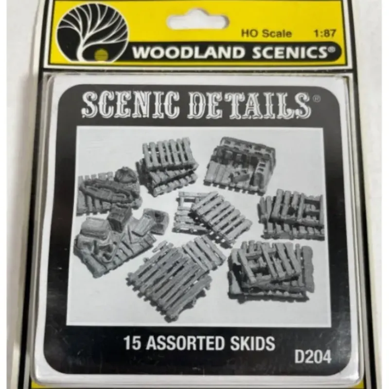 Woodland Scenics D204 HO Scenic Details Assorted Skids (Pack of 15) - Model Train Junction: Quality Parts and Art Supplies Sale