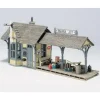 Woodland Scenics D239 HO Scenic Details Flag Depot Building Kit - Model Train Junction: Quality Parts and Art Supplies Best