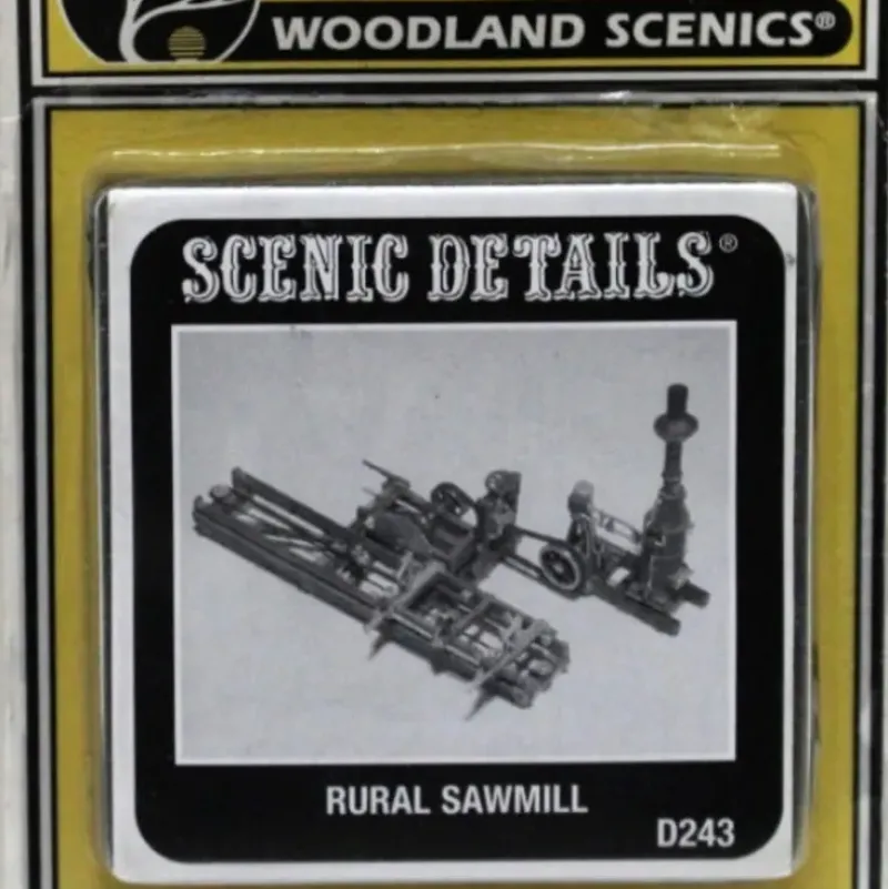 Woodland Scenics D243 HO Scenic Details Rural Sawmill Kit - Model Train Junction: Quality Parts and Art Supplies Discount