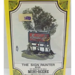 Woodland Scenics M105 HO Mini-Scene The Sign Painter Kit - Model Train Junction: Quality Parts and Art Supplies Discount