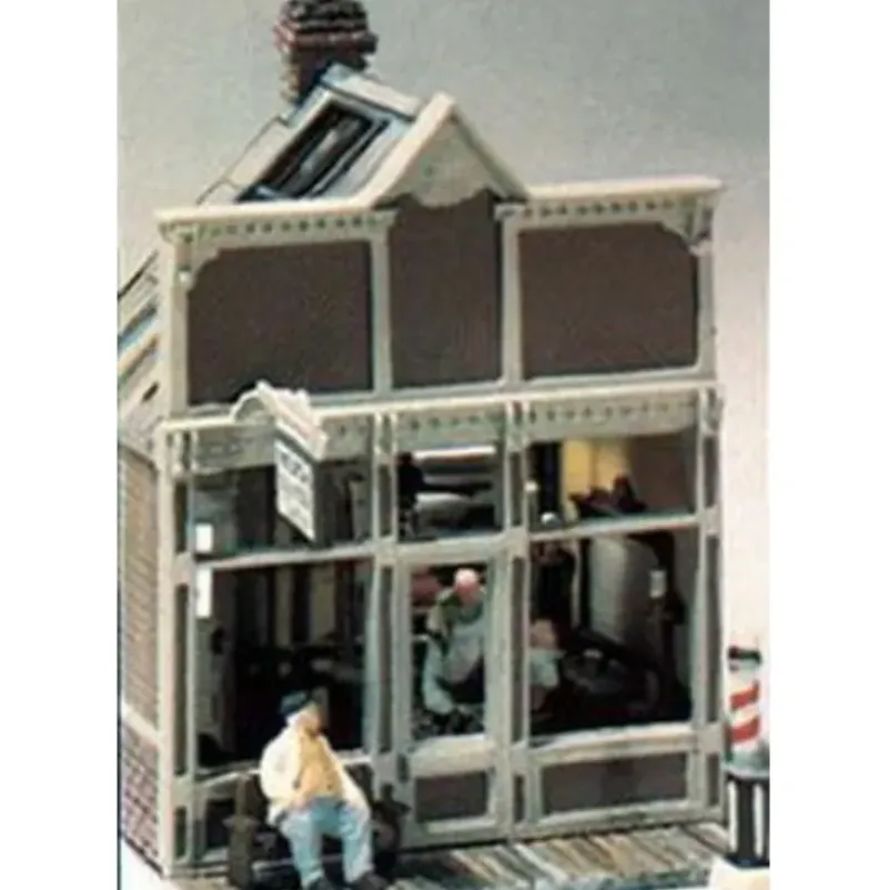 Woodland Scenics M111 HO Mini-Scene Floyd's Barber Shop Kit - Model Train Junction: Quality Parts and Art Supplies Best